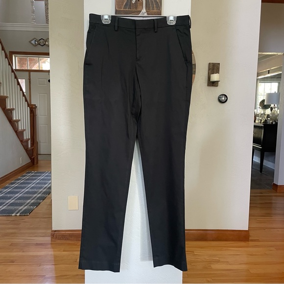 Express Black Slim Stretch Easy Care Dress Pants - Picture 2 of 9